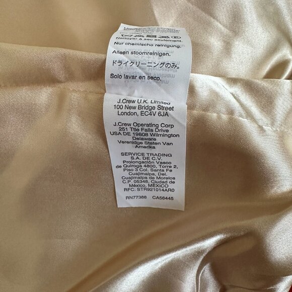 J. Crew Orange Double-breasted Topcoat Coat Size 2 - Picture 14 of 14